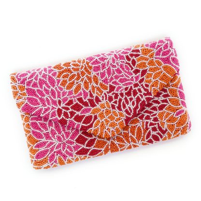Vintage Flower Banquet Hand-Beaded Clutch - Image 5