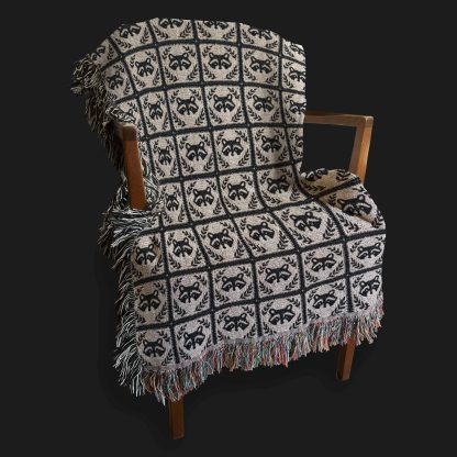 Vintage Mystical Animal Totem Jacquard Blanket - Image 6
