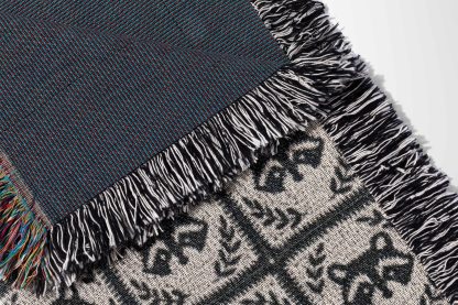 Vintage Mystical Animal Totem Jacquard Blanket - Image 4