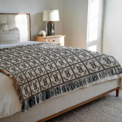 Vintage Mystical Animal Totem Jacquard Blanket