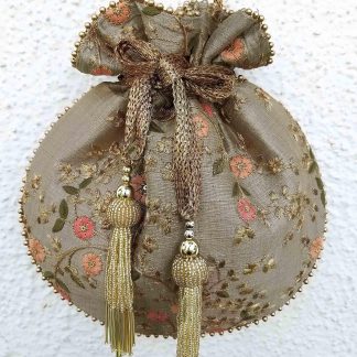 Ancient style embroidered sachet