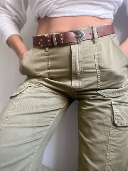 Western retro brown belt - Image 8