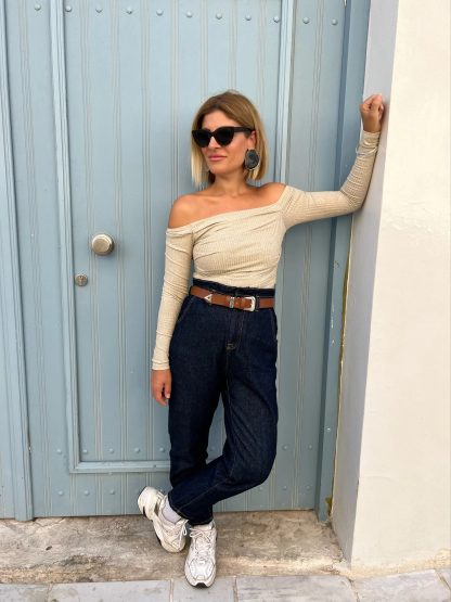Simple and versatile double-buckle brown belt - Image 2