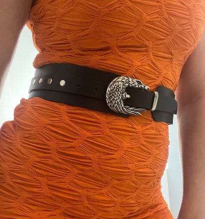 Western vintage eagle-shaped wide belt - Image 9