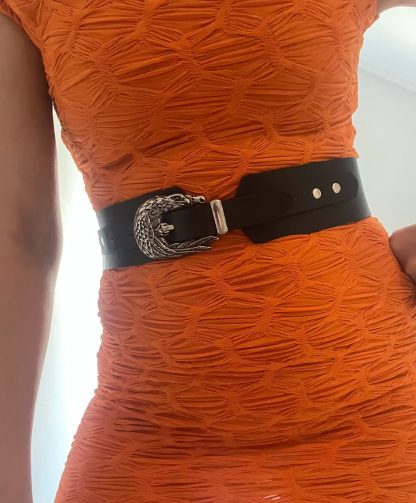 Western vintage eagle-shaped wide belt - Image 8