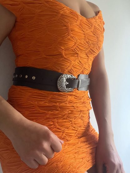 Western vintage eagle-shaped wide belt - Image 6
