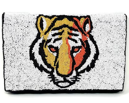 Wild Tiger Hand-Beaded Crossbody Bag - Image 10