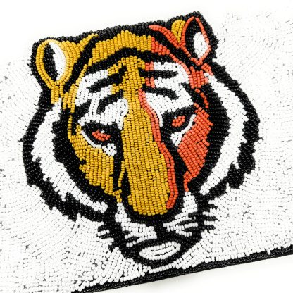 Wild Tiger Hand-Beaded Crossbody Bag - Image 5