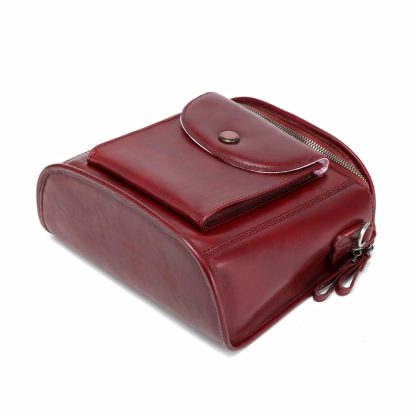 Top-grain cowhide niche retro commuter bag - Image 2