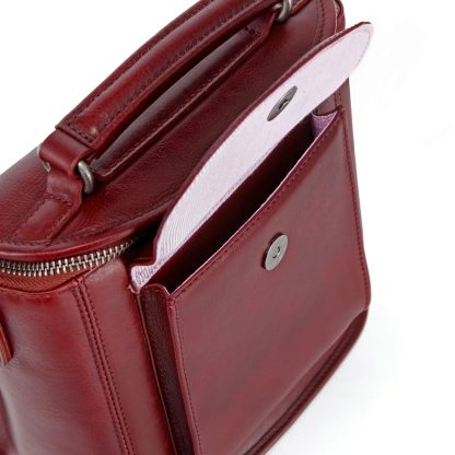 Top-grain cowhide niche retro commuter bag - Image 4