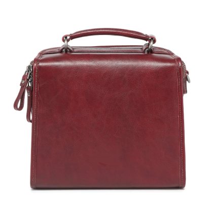 Top-grain cowhide niche retro commuter bag - Image 3