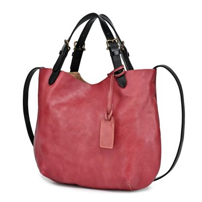 Vintage distressed shoulder bag - Image 2