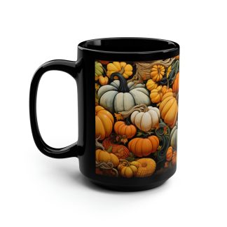 Pumpkin Feast Black Glaze Mug