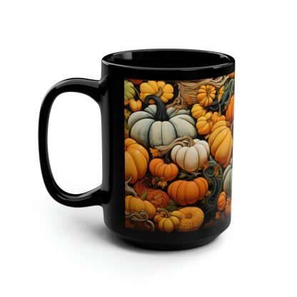 Pumpkin Feast Black Glaze Mug