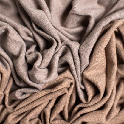 Camel contrast navy stitching blend throw blanket - Image 2