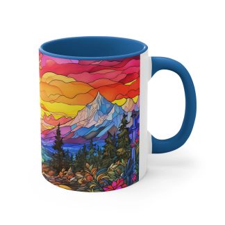 Colored Glass Forest Mug