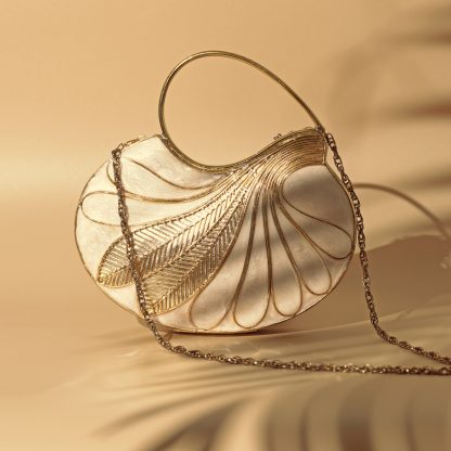 Handmade metal branches and leaves handbag - Image 6