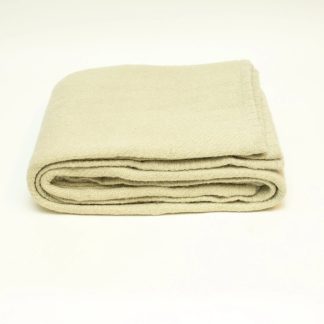 Light beige minimalist blend throw blanket