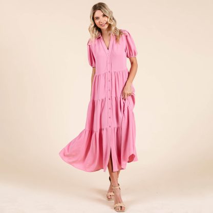 Retro sweet girl style shirt collar cake dress - Image 7