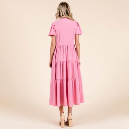 Retro sweet girl style shirt collar cake dress - Image 3