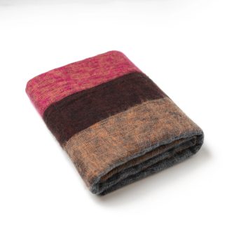 Retro patchwork blended throw blanket
