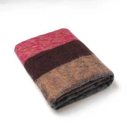Retro patchwork blended throw blanket