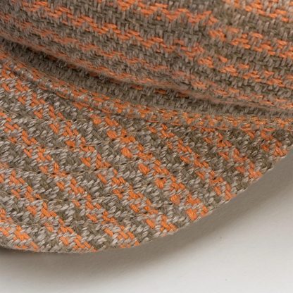 Orange-gray wavy wool newsboy cap - Image 7