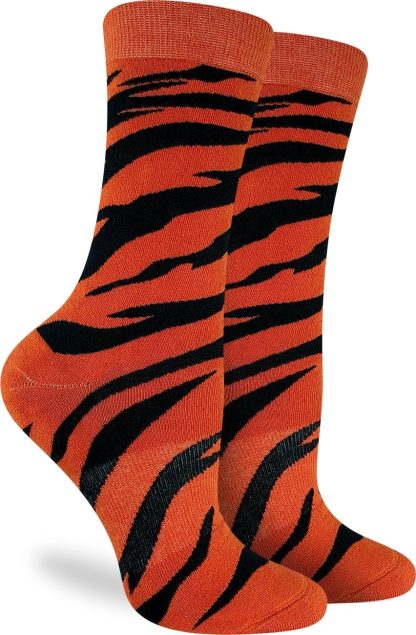Wild tiger print contrasting socks - Image 4