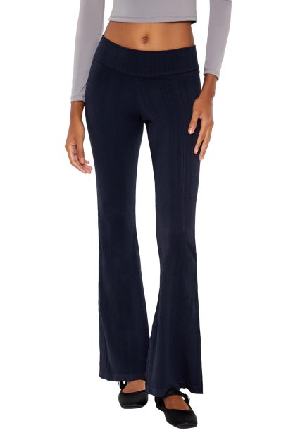 Elastic slim retro flared trousers - Image 4