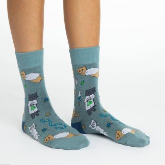 Cat Scientist Fun Socks
