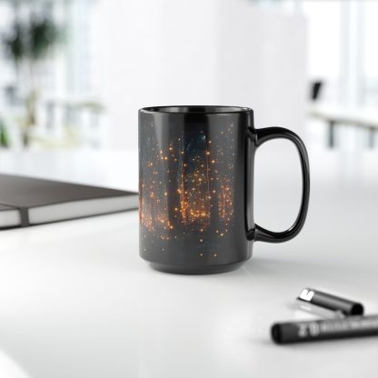 Firefly Forest Black Glaze Mug - Image 9
