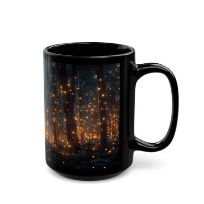 Firefly Forest Black Glaze Mug