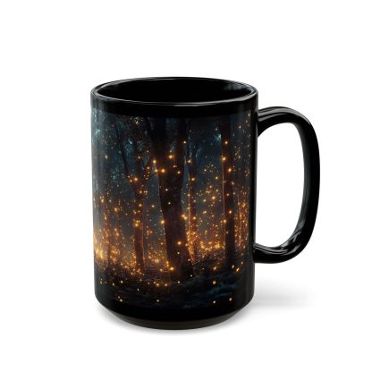 Firefly Forest Black Glaze Mug - Image 4