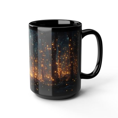 Firefly Forest Black Glaze Mug - Image 3