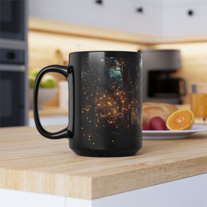 Firefly Forest Black Glaze Mug - Image 2