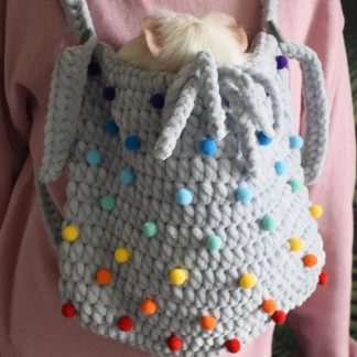 Rainbow Jelly Bean Knitted Pet Bag