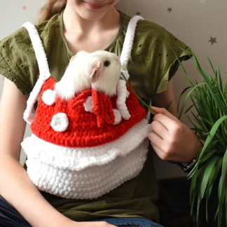 Christmas Berry Knitted Pet Bag