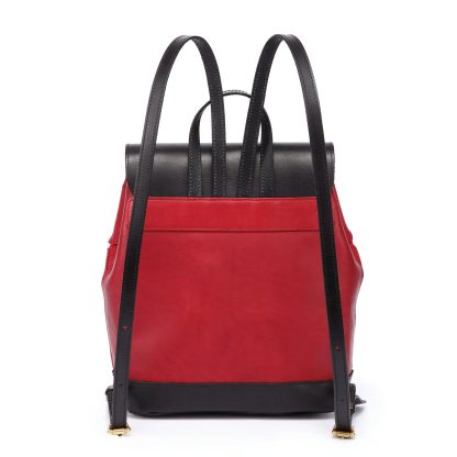 Top-grain cowhide embossed backpack - Image 2