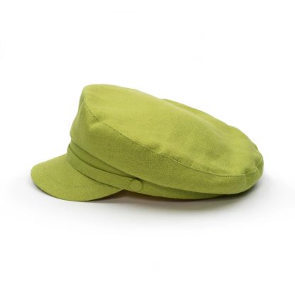 Light Green Cotton Vintage Beret - Image 7