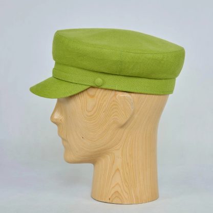 Light Green Cotton Vintage Beret - Image 4