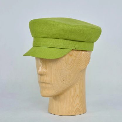Light Green Cotton Vintage Beret - Image 3