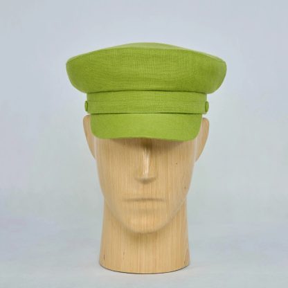 Light Green Cotton Vintage Beret - Image 2