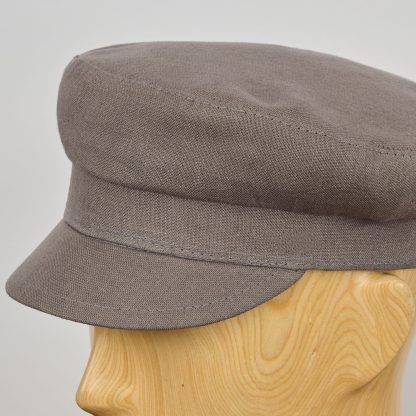 Dark Grey Cotton Vintage Beret - Image 6
