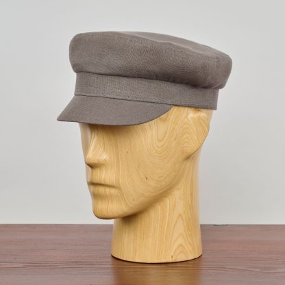 Dark Grey Cotton Vintage Beret - Image 2