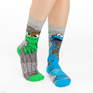 Sesame Street classic character asymmetrical fun socks