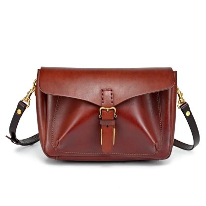 Vintage top-grain cowhide messenger bag - Image 8