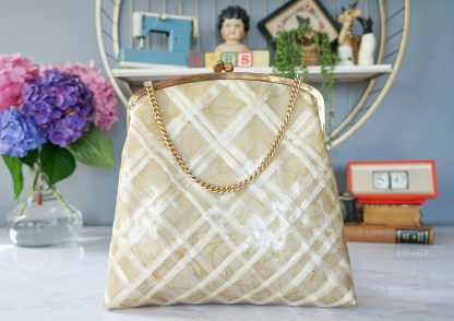 Vintage Check Transparent PVC Chain Bag