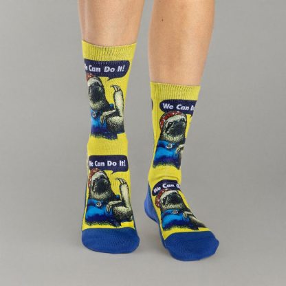 Inspirational sloth fun trendy socks - Image 5