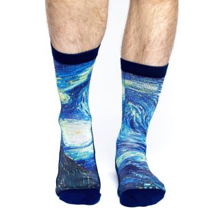 Van Gogh Starry Night Art Theme Socks