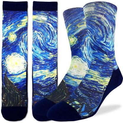 Van Gogh Starry Night Art Theme Socks - Image 3